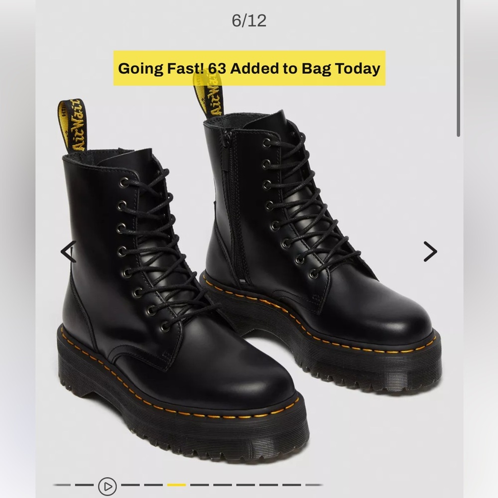 Dr. Martens Jadon Boot Smooth Leather Platforms